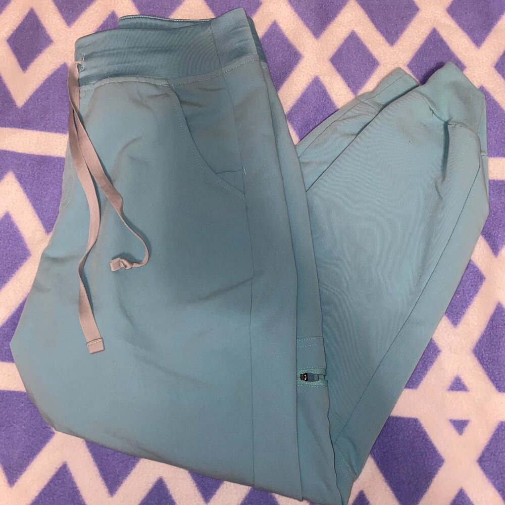 FIGS Seaglass high-Waisted Zamora Jogger Scrub Pants S